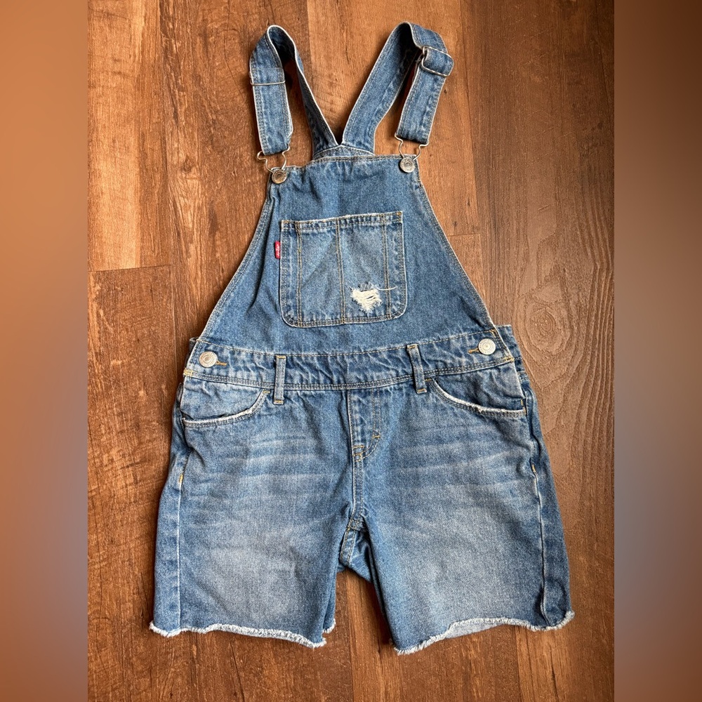 Girls Levi’s Blue Denim Shortalls